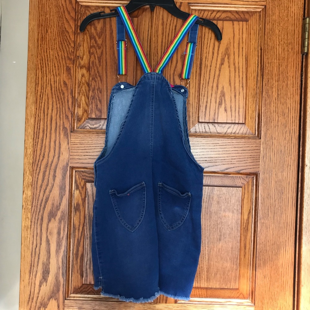 Rainbow Denim Jumper Size L - Picture 3 of 5